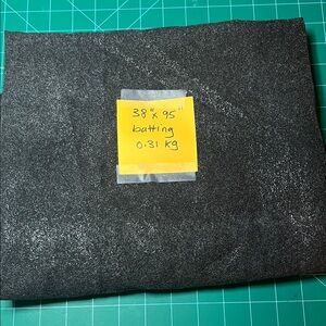 Black Fabric Batting